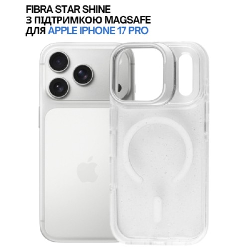 Чехол для мобильного телефона BeCover FIBRA Star Shine MagSafe Apple iPhone 17 Pro White (715431)