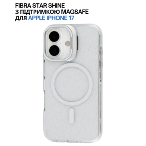 Чехол для мобильного телефона BeCover FIBRA Star Shine MagSafe Apple iPhone 17 White (715417)
