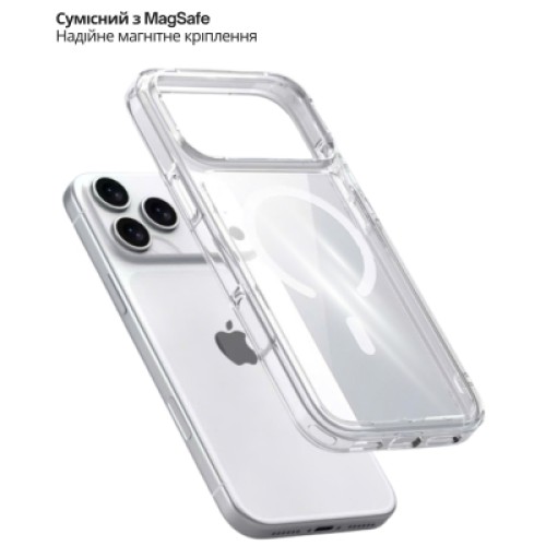 Чехол для мобильного телефона BeCover FIBRA Crystal MagSafe Apple iPhone 17 Pro (715369)
