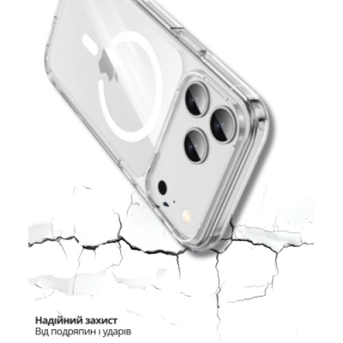 Чехол для мобильного телефона BeCover FIBRA Crystal MagSafe Apple iPhone 17 Pro Max (715370)