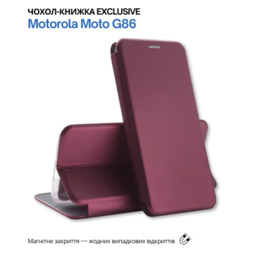 Чехол для мобильного телефона BeCover Exclusive Motorola Moto G86 Red Wine (715355)