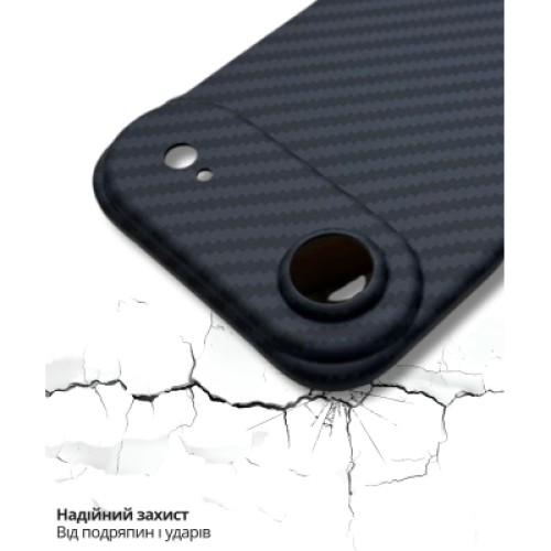 Чехол для мобильного телефона BeCover FIBRA Carbonite MagSafe Apple iPhone 17 Air Black (715407)