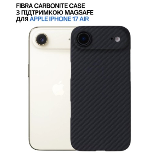 Чехол для мобильного телефона BeCover FIBRA Carbonite MagSafe Apple iPhone 17 Air Black (715407)