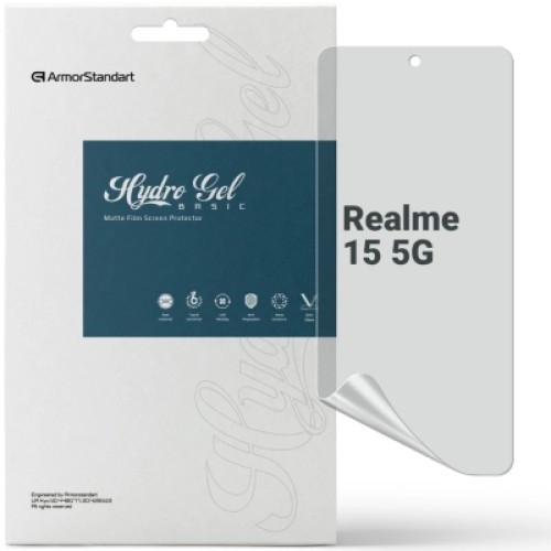 Пленка защитная Armorstandart hydrogel Matte Realme 15 5G (ARM89882) Пленка защитная Armorstandart hydrogel Matte Realme 15 5G (ARM89882)