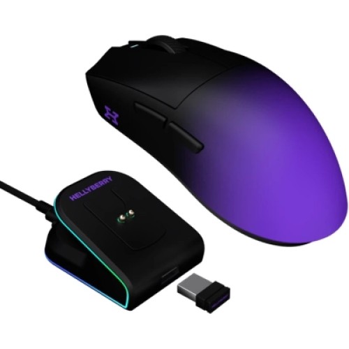 Мышка Hator Hellyberry HM47 Pro RGB Wireless/Bluetooth/USB Black/Violet (HM47PRO_black_violet)