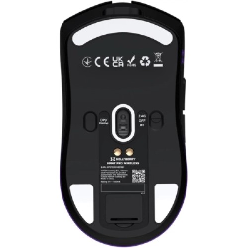 Мышка Hator Hellyberry HM47 Pro RGB Wireless/Bluetooth/USB Black/Violet (HM47PRO_black_violet)