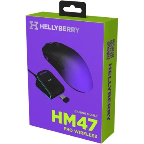 Мышка Hator Hellyberry HM47 Pro RGB Wireless/Bluetooth/USB Black/Violet (HM47PRO_black_violet)