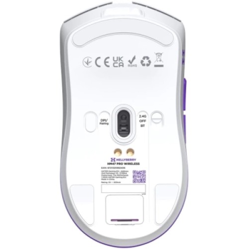 Мышка Hator Hellyberry HM47 Pro RGB Wireless/Bluetooth/USB White/Violet (HM47PRO_white_violet)