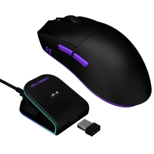 Мышка Hator Hellyberry HM47 Wireless Black/Violet (HM47_black_violet)