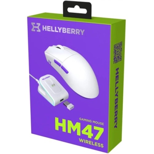 Мышка Hator Hellyberry HM47 Wireless White/Violet (HM47_white_violet)