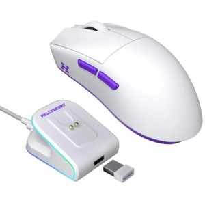 Мышка Hator Hellyberry HM47 Wireless White/Violet (HM47_white_violet)