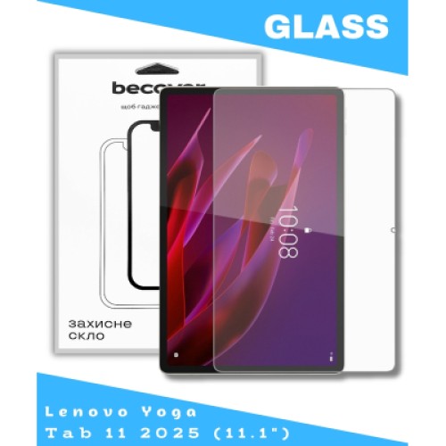 Стекло защитное BeCover Lenovo Yoga Tab 11 2025 (11.1") TB-710FU (714895)