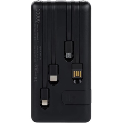 Батарея универсальная AURA NRG10 10000 mAh Black (PBANRG10B)
