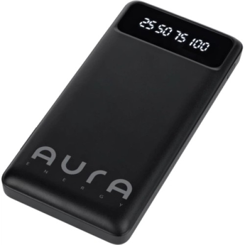 Батарея универсальная AURA NRG10 10000 mAh Black (PBANRG10B)