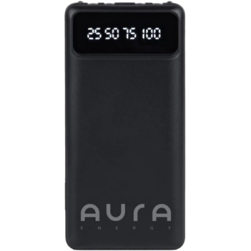 Батарея универсальная AURA NRG10 10000 mAh Black (PBANRG10B)