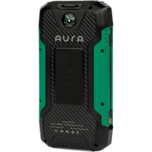 Батарея универсальная AURA NRG-30SE ARM SOLAR 30000mAh Wireless charging Green (PBANRG30SEG)