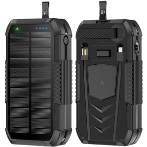 Батарея универсальная AURA NRG-40SE ARM SOLAR 40000mAh Wireless Dynamo charging Black (PBANRG40SEB)