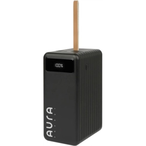 Батарея универсальная AURA NRG-P120 120000mAh 22.5W Black (PBANRG-P120B)