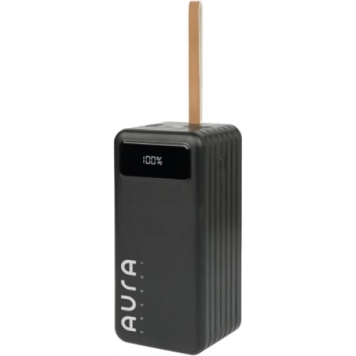 Батарея универсальная AURA NRG-P80 80000mAh 22.5W Black (PBANRG-P80B)