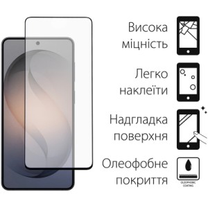 Стекло защитное Dengos Full Glue Samsung Galaxy S26 Plus Black (TGFG-443)