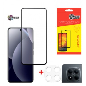 Стекло защитное Dengos Xiaomi Redmi Note 15 Pro 5G + camera protection Black (DG-TGSCP-13)