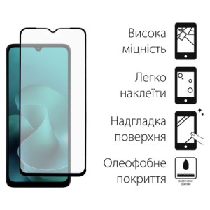 Стекло защитное Dengos Motorola G06 / G06 Power Black 2 pcs (DG-TG2P-92)