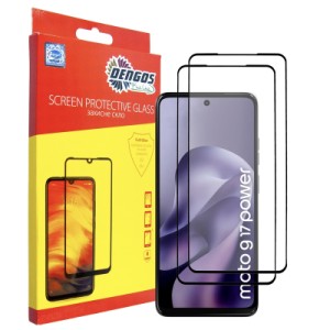 Стекло защитное Dengos Motorola G17 / G17 Power Black 2 pcs (DG-TG2P-101)