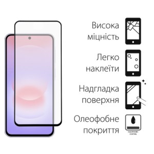 Стекло защитное Dengos Samsung Galaxy A37 / A57 / S25 FE Black 2 pcs (DG-TG2P-96)