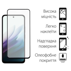 Скло захисне Dengos Xiaomi Redmi 15 4G Black 2 pcs (DG-TG2P-90)