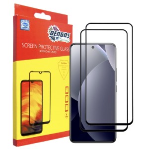 Скло захисне Dengos Xiaomi Redmi Note 15 Pro 5G Black 2 pcs (DG-TG2P-97)