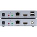 Адаптер HDMI extender 100m UHD 4K/60Hz CAT5E/6 + USB 2.0 Dtech (DT-7051)