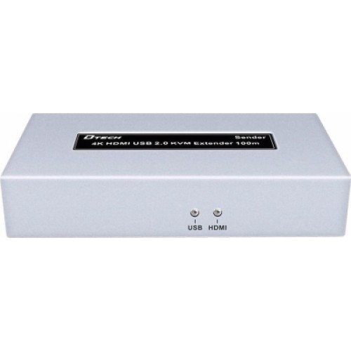 Адаптер HDMI extender 100m UHD 4K/60Hz CAT5E/6 + USB 2.0 Dtech (DT-7051)