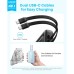 Батарея универсальная Anker 20000mAh 45W Built-In Dual USB-C Cables Black (A1681H12)