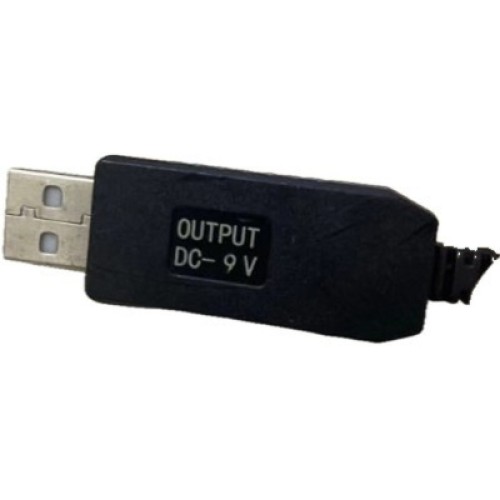 Кабель питания USB to DC 5.5x2.1mm 9V 1.0m black Power Boost (1070990)