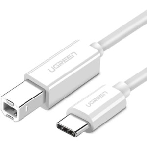 Кабель для принтера Ugreen USB-C 2.0 to BM 1.5m white (40417)