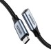 Дата кабель Ugreen USB-C M/F 1.0m 5A 10Gbps USB 3.1 black (30205)