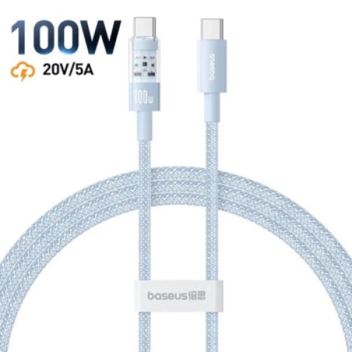 Дата кабель USB-C to USB-C 1.0m 100W blue Baseus (1167203)