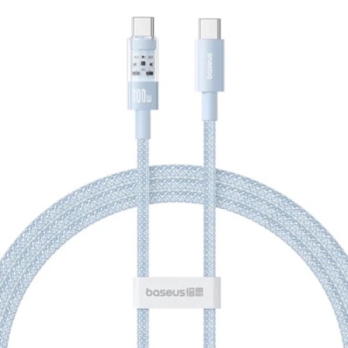 Дата кабель USB-C to USB-C 1.0m 100W blue Baseus (1167203)