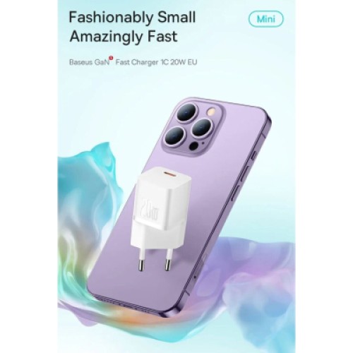 Зарядное устройство Baseus USB-C PD20W GaN blue (CCGN050103)