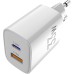 Зарядное устройство Sigma 1xUSB-C PD33W + 1xUSB QC3.0 GaN X-power PS33-01 white (4827798527719)