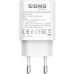 Зарядное устройство Sigma 1xUSB-C PD33W + 1xUSB QC3.0 GaN X-power PS33-01 white (4827798527719)