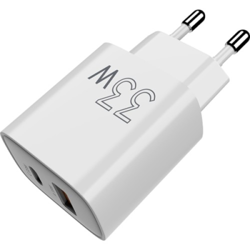 Зарядное устройство Sigma 1xUSB-C PD33W + 1xUSB QC3.0 GaN X-power PS33-01 white (4827798527719)
