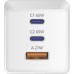 Зарядное устройство Sigma 2xUSB-C PD65W + 1xUSB QC3.0 GaN X-power PS65-01 white (4827798637715)