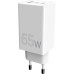 Зарядное устройство Sigma 2xUSB-C PD65W + 1xUSB QC3.0 GaN X-power PS65-01 white (4827798637715)