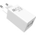 Зарядное устройство Sigma 2xUSB-C PD65W + 1xUSB QC3.0 GaN X-power PS65-01 white (4827798637715)