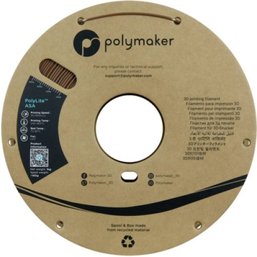 Пластик для 3D-принтера Polymaker ASA POLYLITE 1,75mm 1kg ARMY BROWN (PF01032)