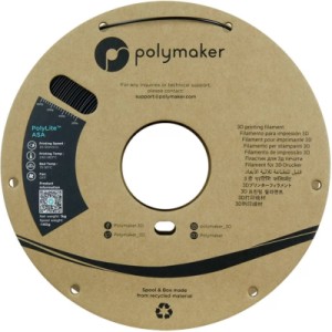 Пластик для 3D-принтера Polymaker ASA POLYLITE 1,75mm 1kg JET BLACK (PF01044)