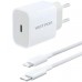 Зарядное устройство Vention 1xUSB-C PD20W + cable USB-C to USB-C white (G16W0-EU)