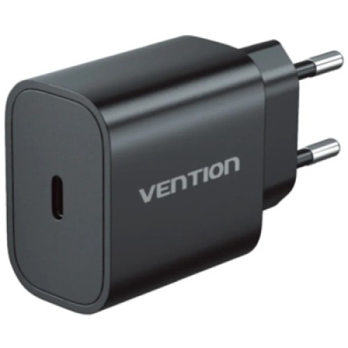 Зарядное устройство Vention 1xUSB-C PD20W + cable USB-C to Lightning black (G17B0-EU)