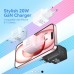 Зарядное устройство Vention 1xUSB-C PD20W GaN + cable USB-C to USB-C black (TZ-FEPB0-EU-01)